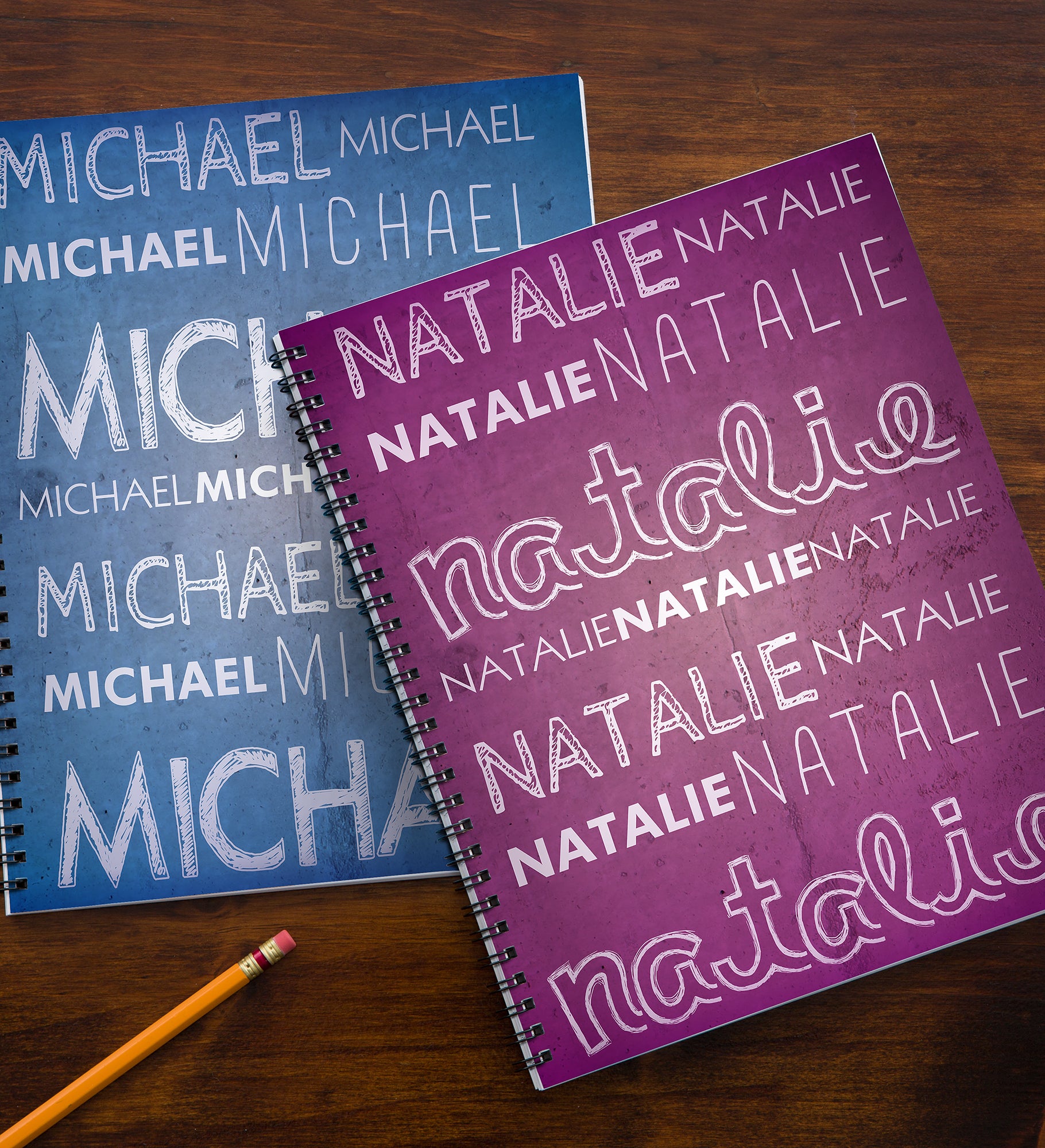 My Name Personalized Large Notebooks-Set of 2